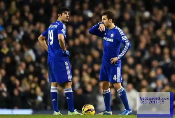 Chelsea fans boo Cesc Fabregas and Diego Costa ahead of Sunderland match